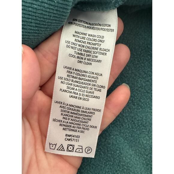 Calvin Klein Performance Teal Crewneck Sweatshirt Large - Picture 5 of 10